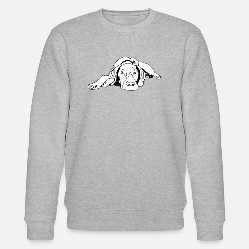 Pointer Deutsch Kurzhaar - Stanley/Stella Unisex Bio-Sweatshirt CHANGER  - Grau meliert