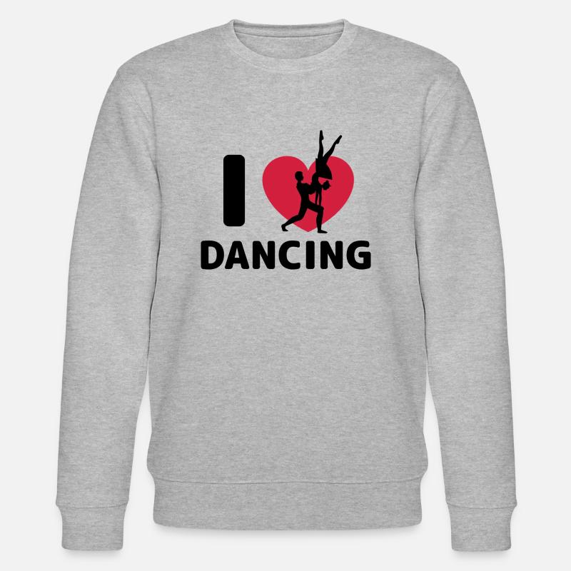 Dancing Dance Music - Stanley/Stella Unisex Bio-Sweatshirt CHANGER  - Grau meliert