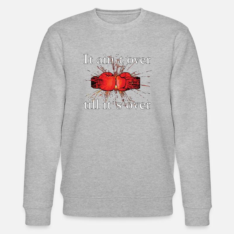 Boxhandschuhe, boxring, boxen, stil, deckung - Stanley/Stella Unisex Bio-Sweatshirt CHANGER  - Grau meliert