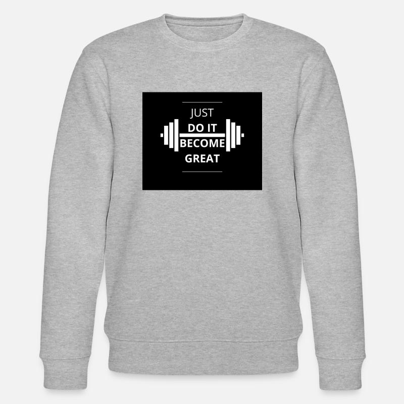 BECOME GREAT - Stanley/Stella Unisex Bio-Sweatshirt CHANGER  - Grau meliert