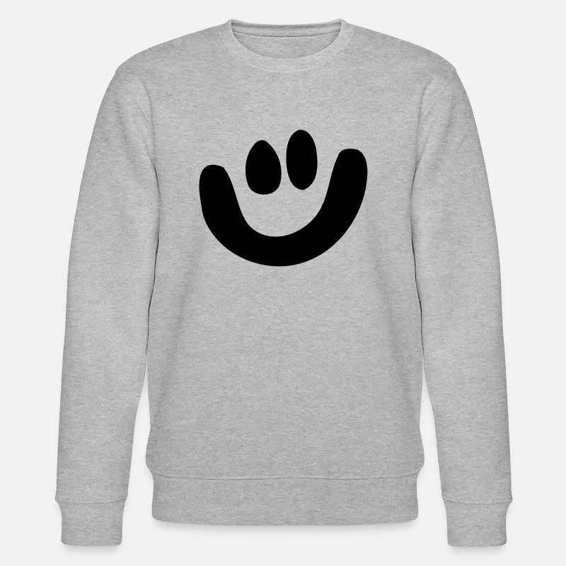 Smiley - Stanley/Stella Unisex Bio-Sweatshirt CHANGER  - Grau meliert