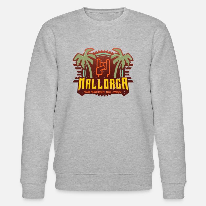 Mallorca rocken 02 - Stanley/Stella Unisex Bio-Sweatshirt CHANGER  - Grau meliert