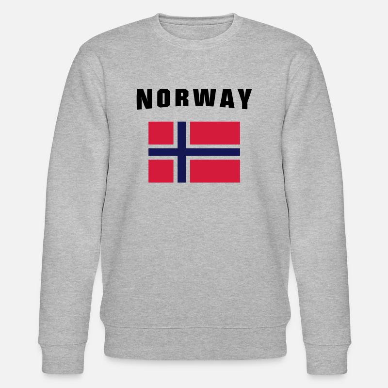 Norway Flag - Stanley/Stella Unisex Bio-Sweatshirt CHANGER  - Grau meliert