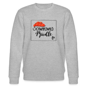 Schwarzwald Mädle Mädel - Stanley/Stella Unisex Bio-Sweatshirt CHANGER  - Grau meliert - Vorne - Nik (191cm) & Marisol (170cm)
