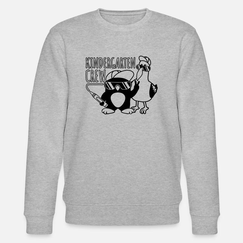 Penguin Seagull Kindergarten Crew - Sweat bio CHANGER Stanley/Stella Unisexe - gris chiné