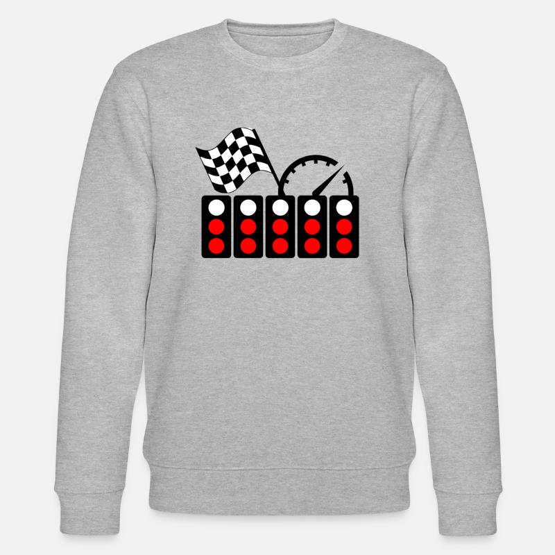 Rennwagen-Lichtstart - Stanley/Stella Unisex Bio-Sweatshirt CHANGER  - Grau meliert