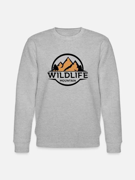 Wildlife Mountain - Stanley/Stella Unisex Bio-Sweatshirt CHANGER - Grau meliert