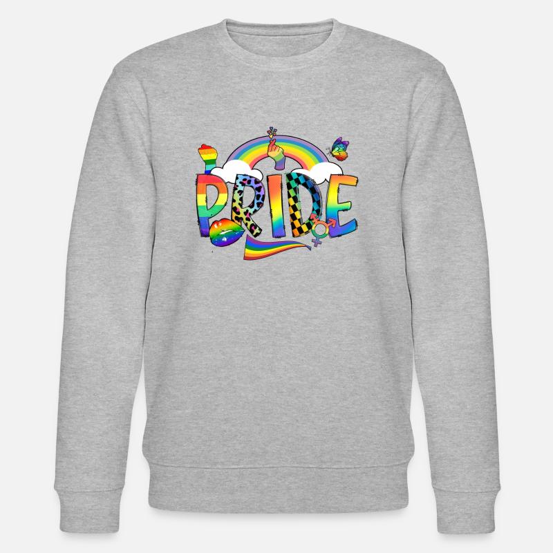 LGBTQ Pride - Stanley/Stella Unisex Bio-Sweatshirt CHANGER  - Grau meliert