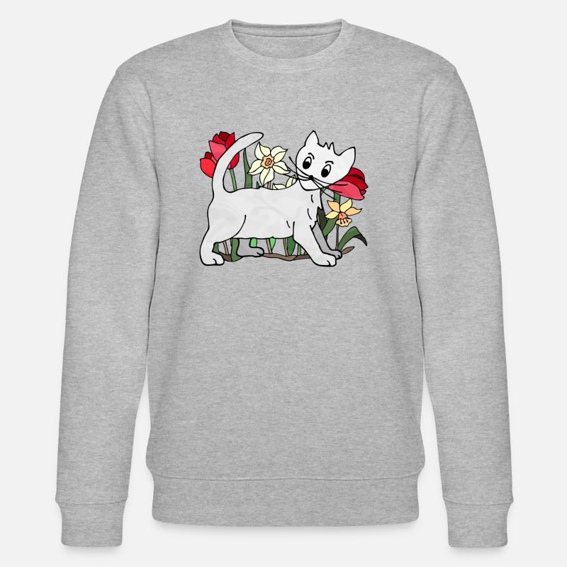 Cat - Stanley/Stella CHANGER Unisex Organic Sweatshirt - heather grey