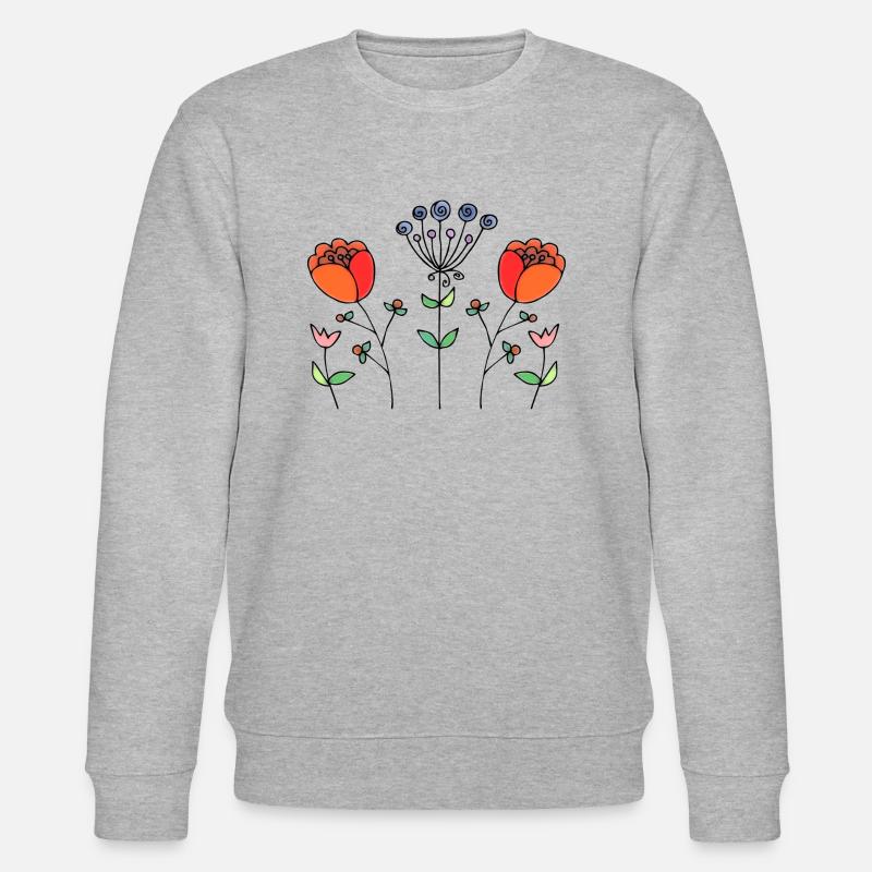 Fleur - Sweat bio CHANGER Stanley/Stella Unisexe - gris chiné