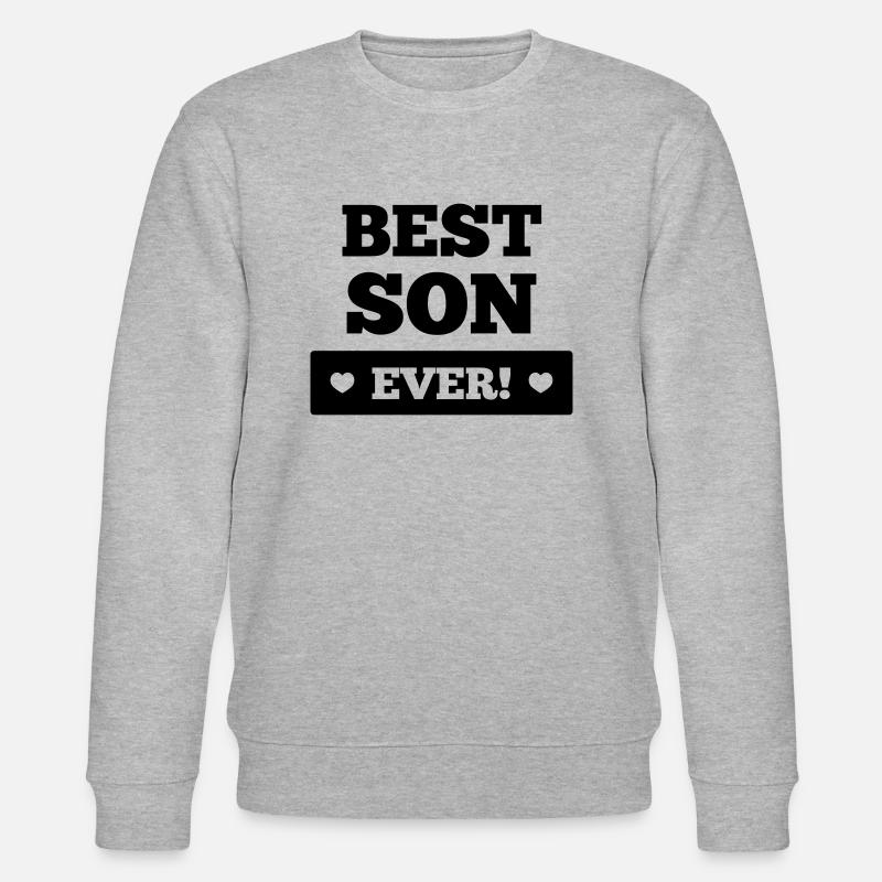 Best son ever - Stanley/Stella Unisex Bio-Sweatshirt CHANGER  - Grau meliert