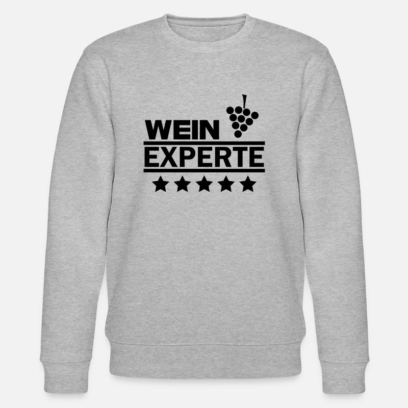 Wein Experte - Stanley/Stella Unisex Bio-Sweatshirt CHANGER  - Grau meliert