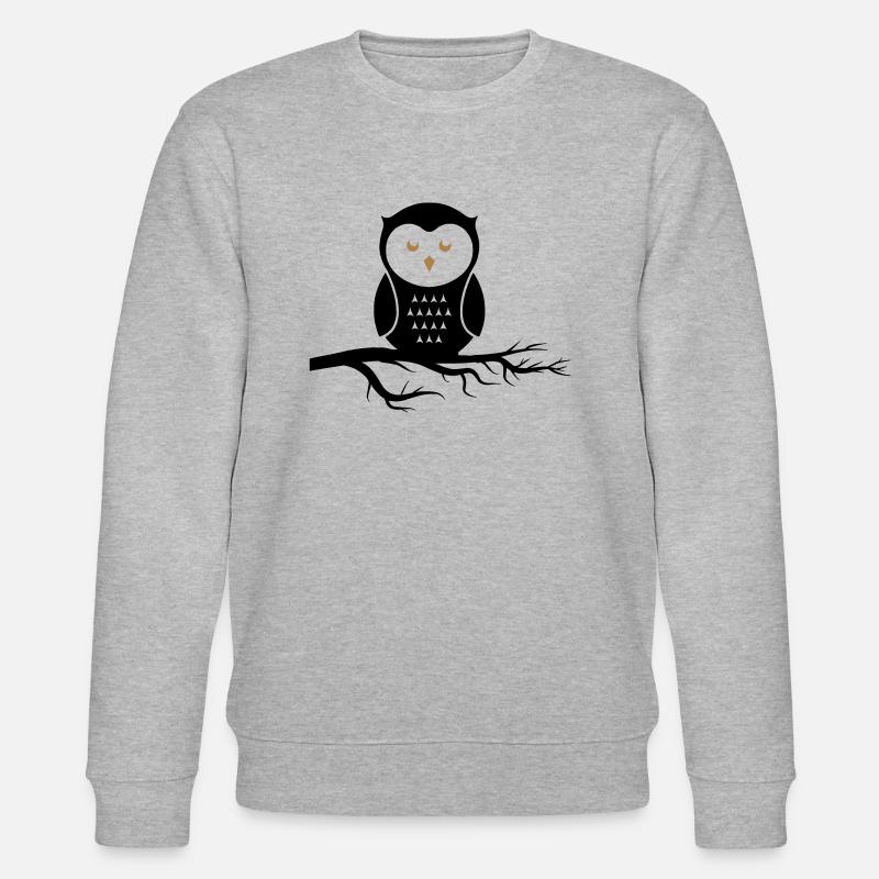 owl_02 - Stanley/Stella Unisex Bio-Sweatshirt CHANGER  - Grau meliert