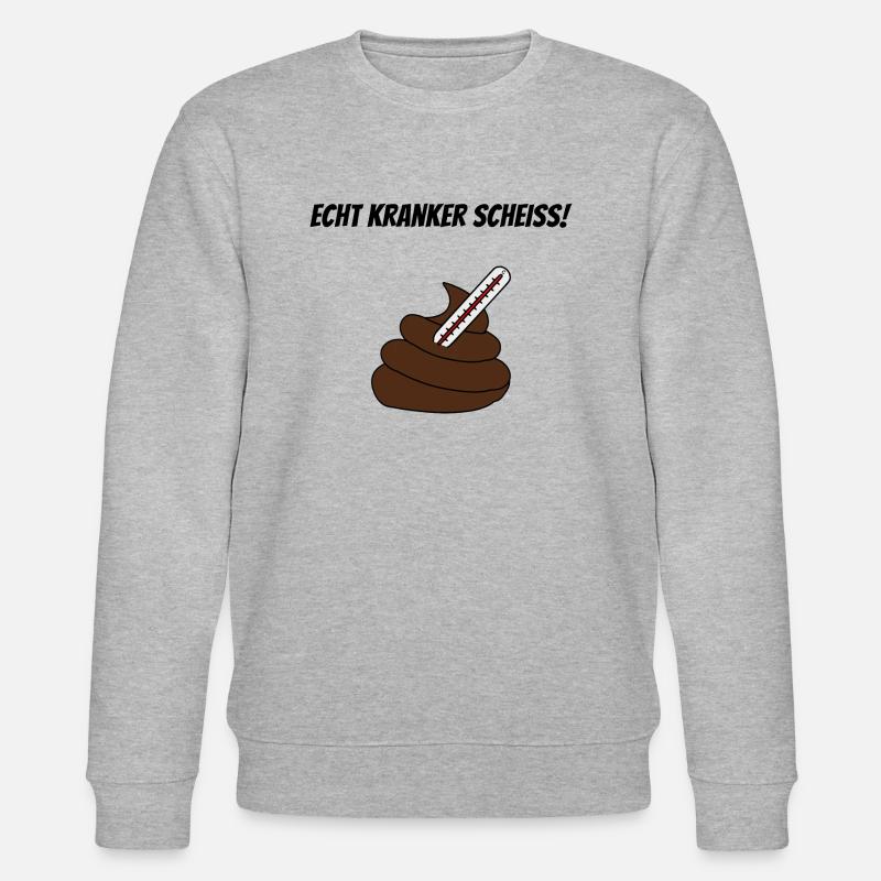Kranker Scheiss - Stanley/Stella Unisex Bio-Sweatshirt CHANGER  - Grau meliert