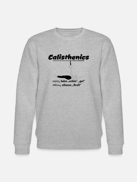Calisthenics, Frontlever - Stanley/Stella Unisex Bio-Sweatshirt CHANGER - Grau meliert