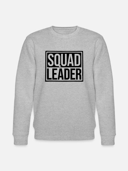Squad Leader Shield Design - Stanley/Stella CHANGER Unisex Organic Sweatshirt - heather grey
