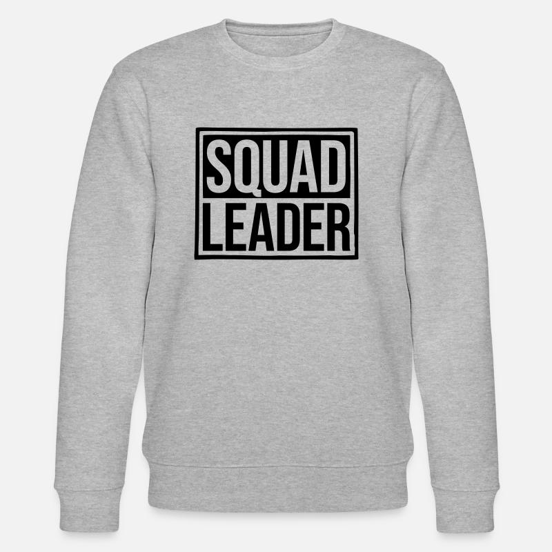 Squad Leader Schild Design - Stanley/Stella Unisex Bio-Sweatshirt CHANGER  - Grau meliert
