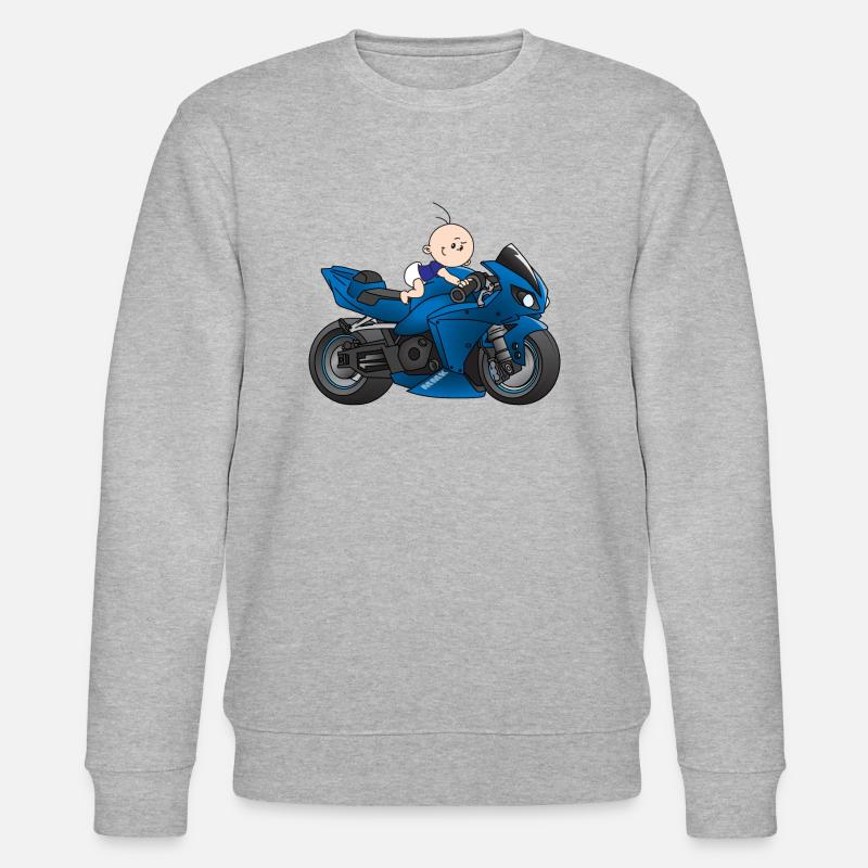 Motor-Junge - Stanley/Stella Unisex Bio-Sweatshirt CHANGER  - Grau meliert