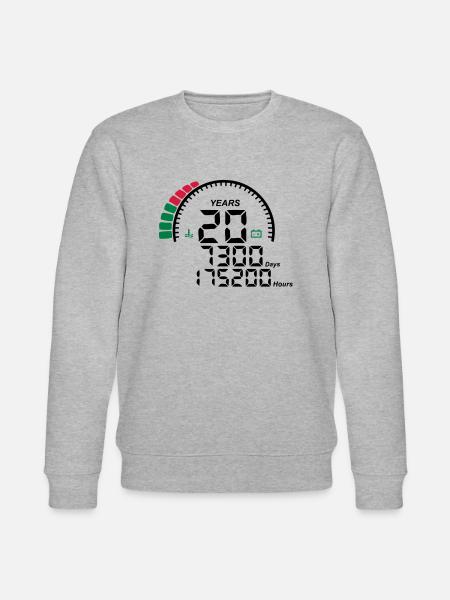 years 20 years anniversary meter - Stanley/Stella CHANGER Unisex Organic Sweatshirt - heather grey