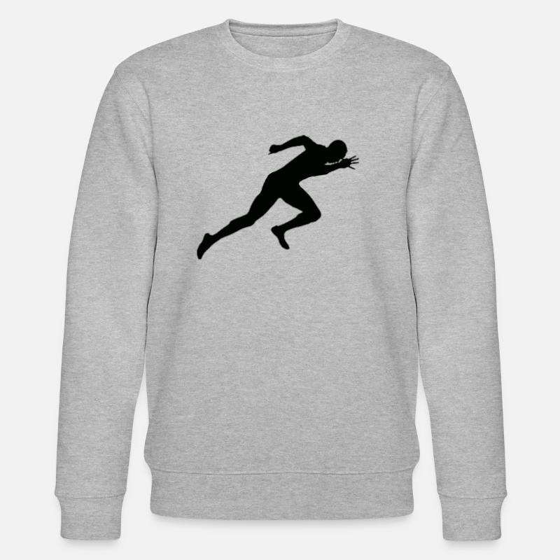 Sprint Leichtathletik - Stanley/Stella Unisex Bio-Sweatshirt CHANGER  - Grau meliert