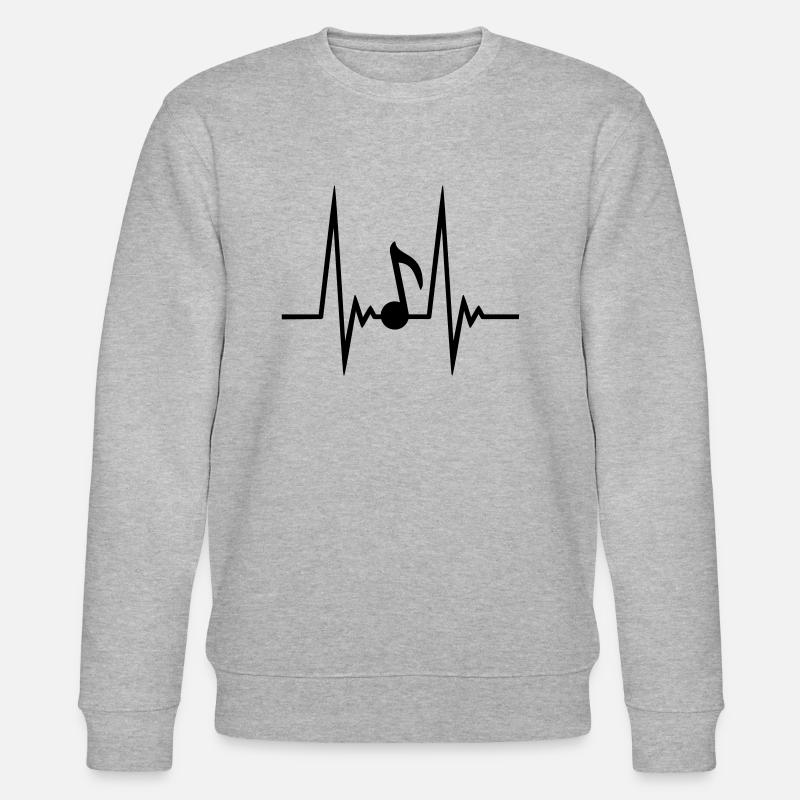 Music Note Pulse - Sweat bio CHANGER Stanley/Stella Unisexe - gris chiné