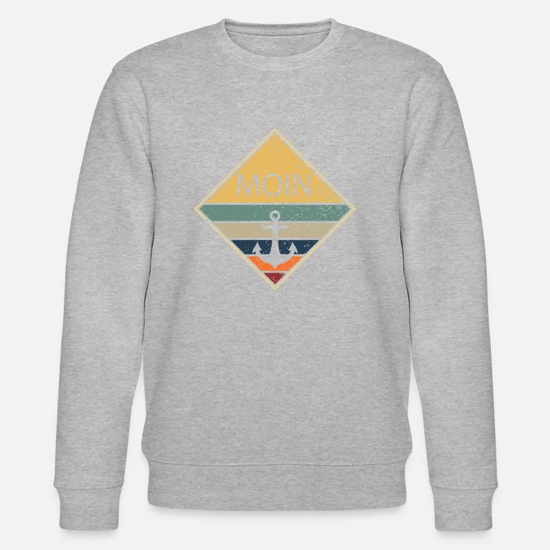 moin moin - Stanley/Stella Unisex Bio-Sweatshirt CHANGER  - Grau meliert
