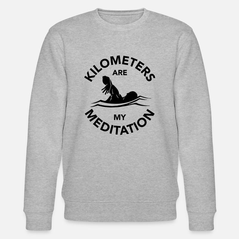 Schwimmen Schwimmer - Stanley/Stella Unisex Bio-Sweatshirt CHANGER  - Grau meliert