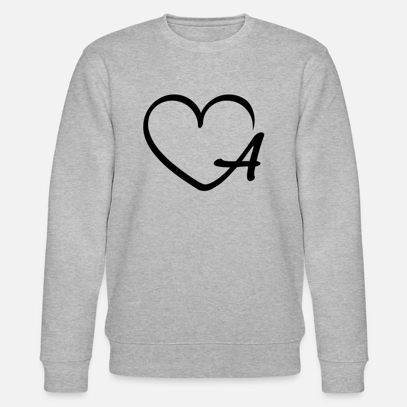 Lettre A - Sweat bio CHANGER Stanley/Stella Unisexe - gris chiné