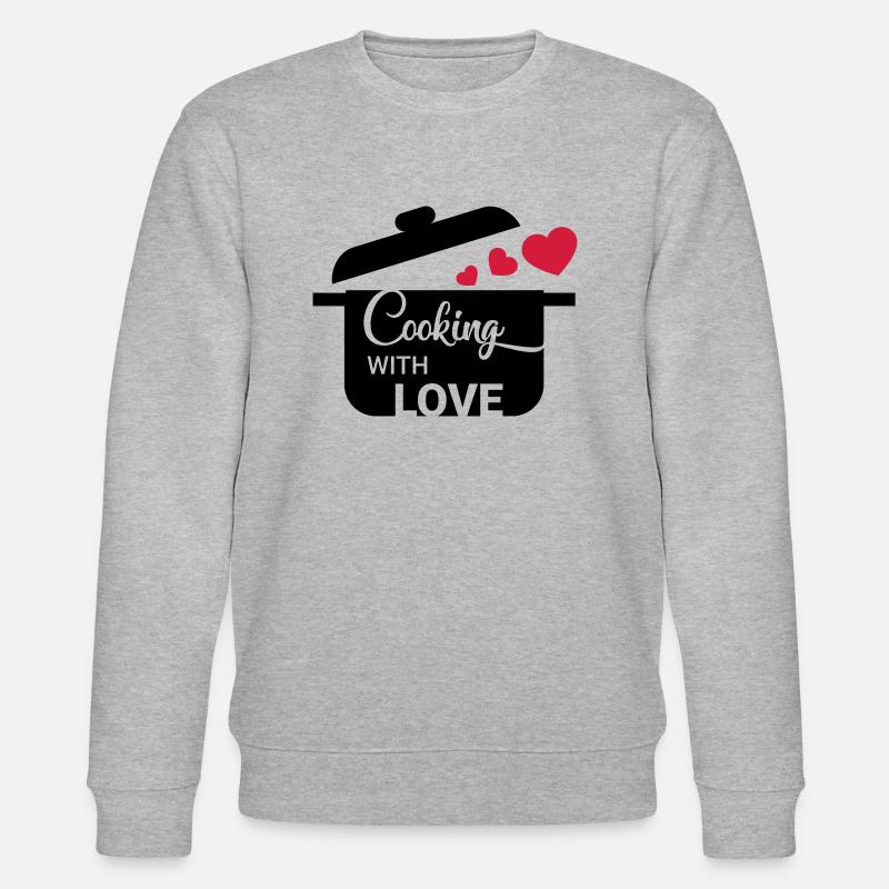 Cuisiner avec amour - Sweat bio CHANGER Stanley/Stella Unisexe - gris chiné