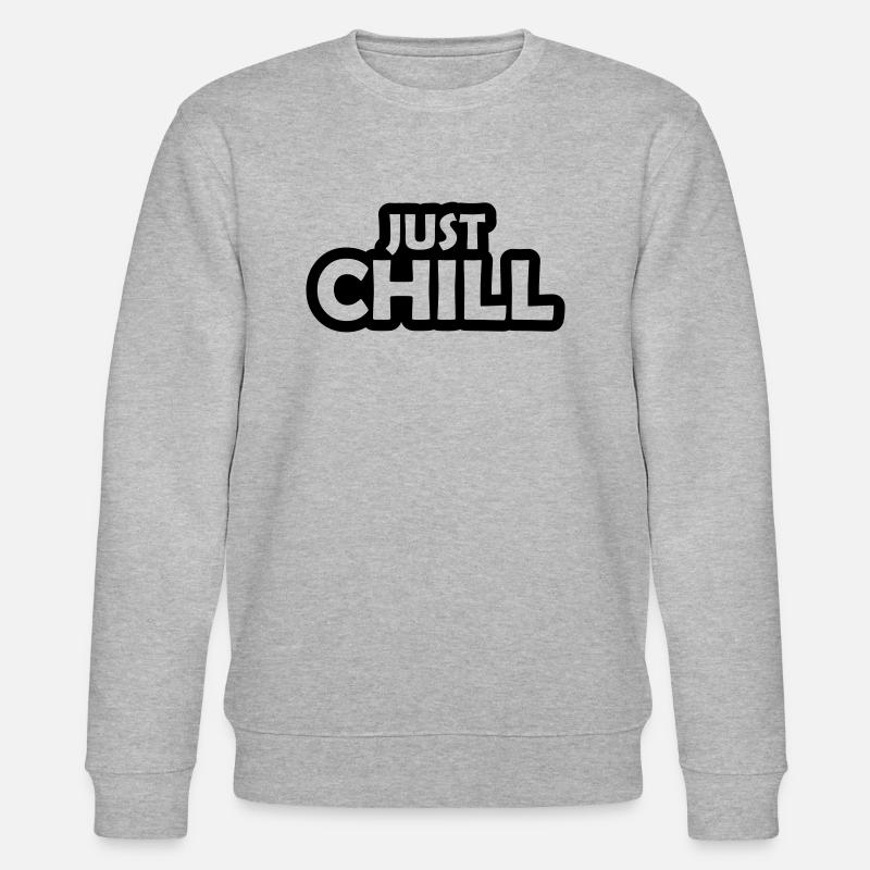 Restez calme Just Chill - Sweat bio CHANGER Stanley/Stella Unisexe - gris chiné