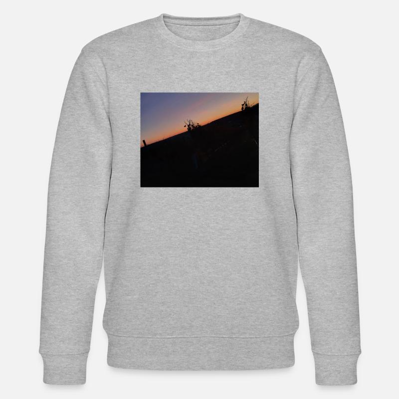 Die Nacht - Stanley/Stella Unisex Bio-Sweatshirt CHANGER  - Grau meliert