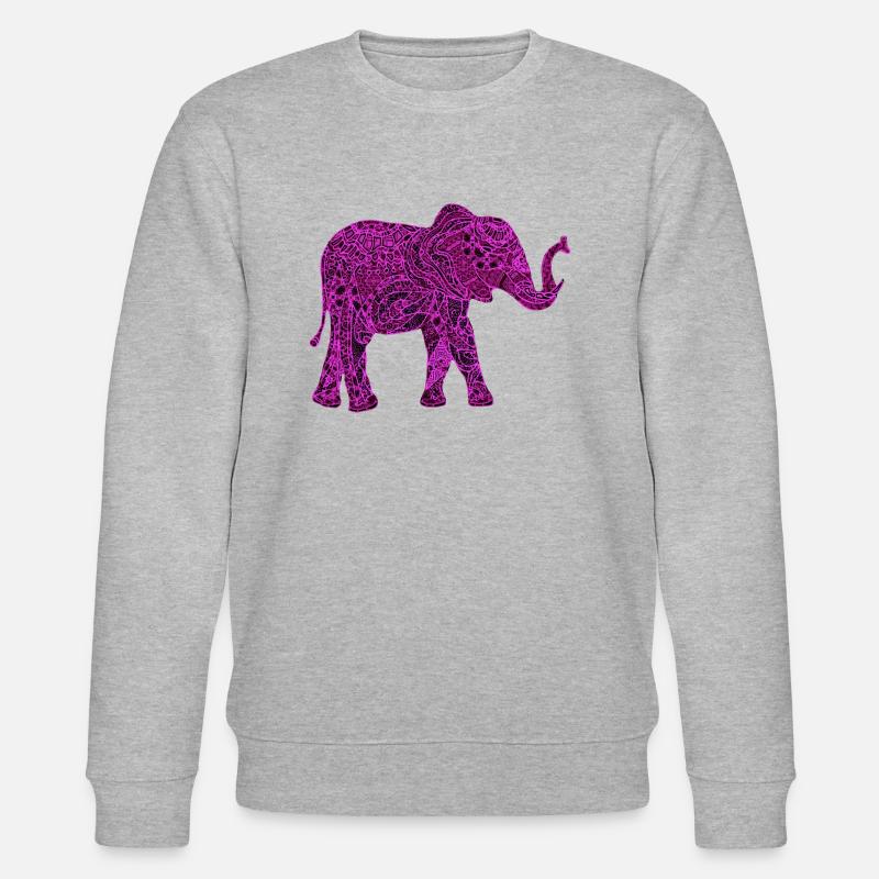 Éléphant - Sweat bio CHANGER Stanley/Stella Unisexe - gris chiné