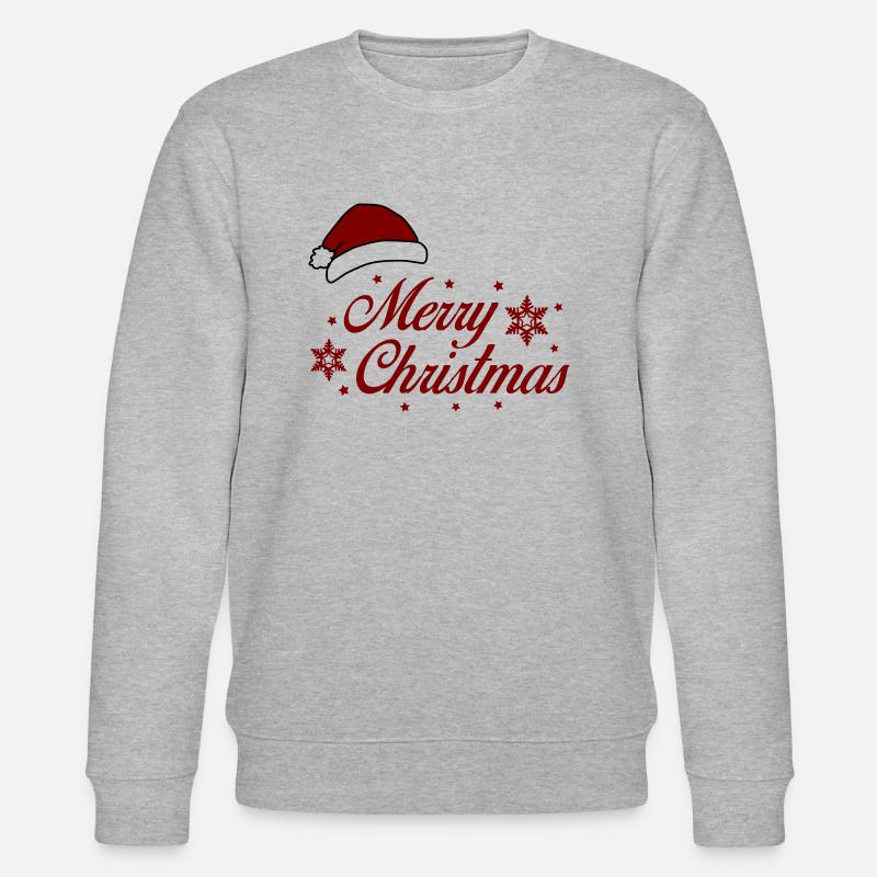 Merry Christmas - Stanley/Stella Unisex Bio-Sweatshirt CHANGER  - Grau meliert