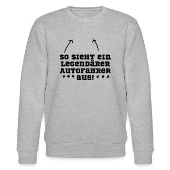 Autofahrer - Stanley/Stella Unisex Bio-Sweatshirt CHANGER  - Grau meliert - Vorne - Nik (191cm) & Marisol (170cm)