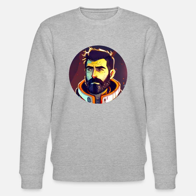 Anime Pilot - Stanley/Stella Unisex Bio-Sweatshirt CHANGER  - Grau meliert