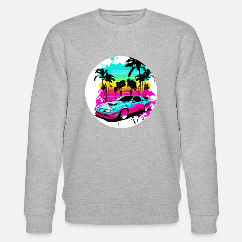 Miami Car 1 - Stanley/Stella CHANGER Unisex Organic Sweatshirt - heather grey