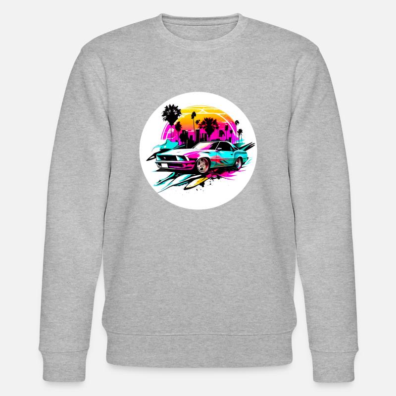 Miami Car 3 - Stanley/Stella CHANGER Unisex Organic Sweatshirt - heather grey