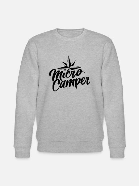 Mikro Camping - Stanley/Stella Unisex Bio-Sweatshirt CHANGER - Grau meliert