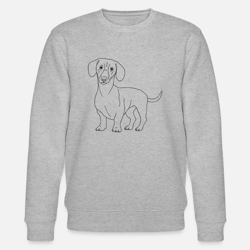Dackel - Stanley/Stella Unisex Bio-Sweatshirt CHANGER  - Grau meliert