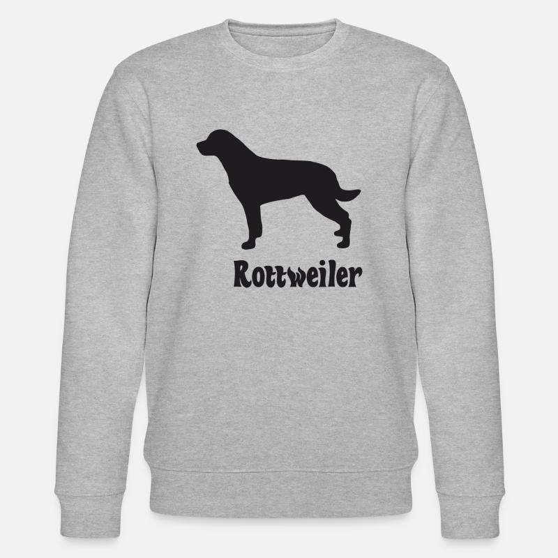 Rottweiler Silhouette - Stanley/Stella Unisex Bio-Sweatshirt CHANGER  - Grau meliert
