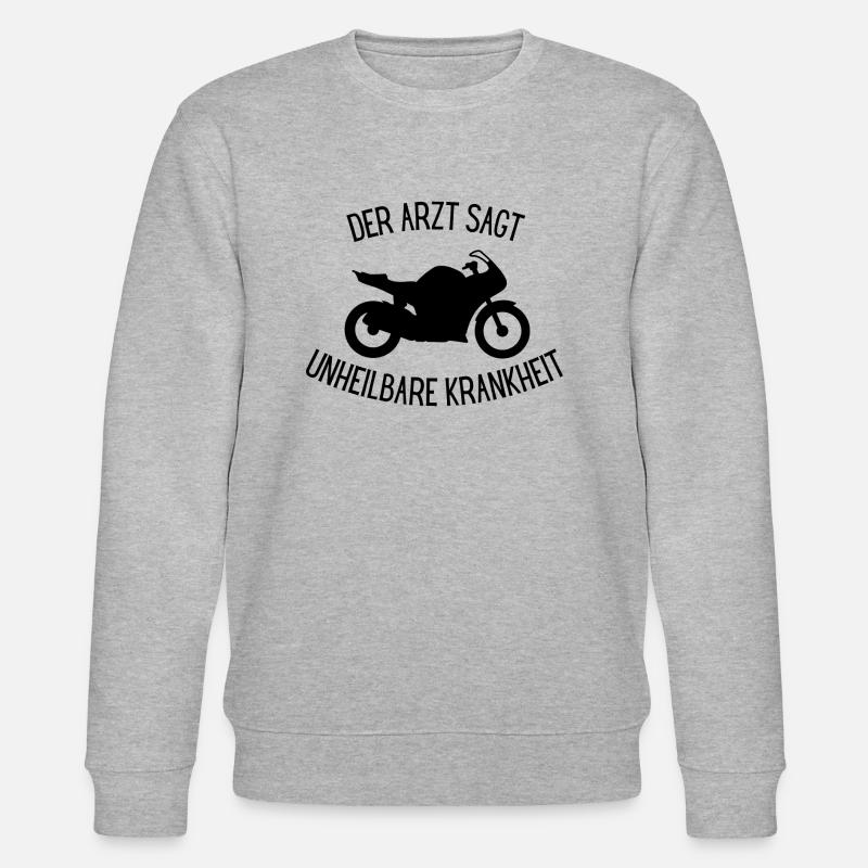 Motorrad 3 - Stanley/Stella Unisex Bio-Sweatshirt CHANGER  - Grau meliert