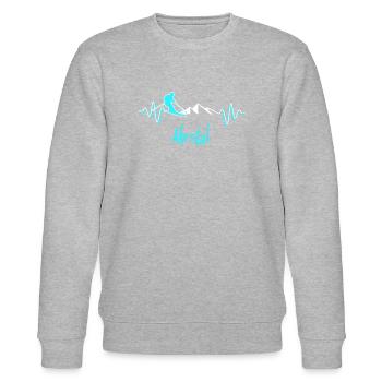 Skifahren Ahrntal - Stanley/Stella Unisex Bio-Sweatshirt CHANGER  - Grau meliert - Vorne - Nik (191cm) & Marisol (170cm)