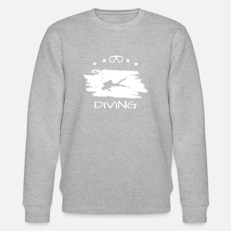 Diving - Stanley/Stella Unisex Bio-Sweatshirt CHANGER  - Grau meliert