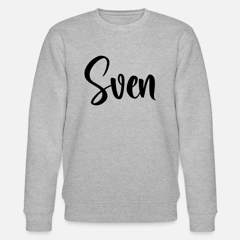 Name - Sven - Stanley/Stella Unisex Bio-Sweatshirt CHANGER  - Grau meliert