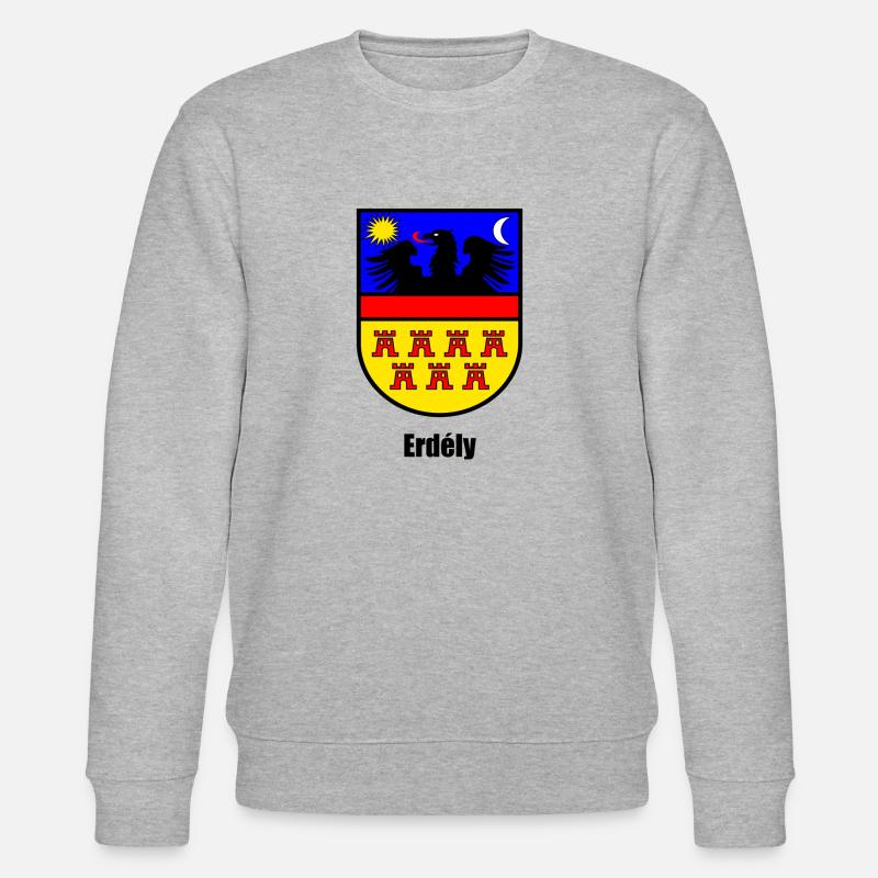 Wappen Siebenbürgen Erdély - Stanley/Stella Unisex Bio-Sweatshirt CHANGER  - Grau meliert