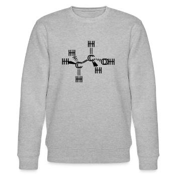 ethanol verschoben alkohol - Stanley/Stella Unisex Bio-Sweatshirt CHANGER  - Grau meliert - Vorne - Nik (191cm) & Marisol (170cm)