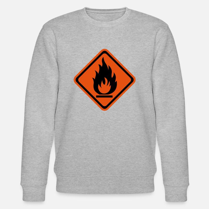 inflammable - Sweat bio CHANGER Stanley/Stella Unisexe - gris chiné