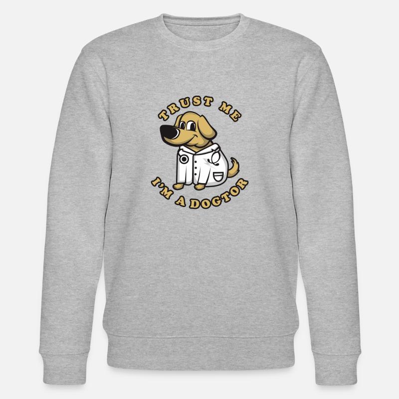 Tierarzt und Hundefreund - Stanley/Stella Unisex Bio-Sweatshirt CHANGER  - Grau meliert