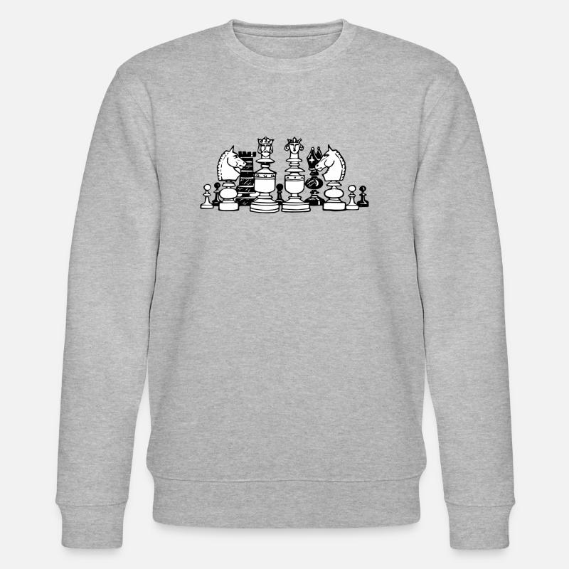 Schach - Stanley/Stella Unisex Bio-Sweatshirt CHANGER  - Grau meliert