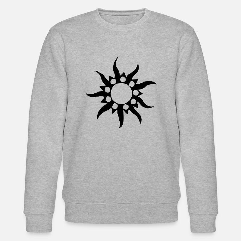tribal sun - Stanley/Stella Unisex Bio-Sweatshirt CHANGER  - Grau meliert